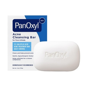 image:imagePanOxyl Acne Cleansing Bar 2 Salicylic Acid For Face amp Body 4 oz  Whole Body Cleansing Bar Helps Clear Acne Exfoliates with Mandelic Acid Zinc PCA Mattifies Shea Butter Moisturizes Vegan2 Salicylic Acid